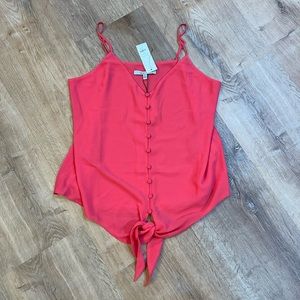 NWT - Francesca’s Tie Front Tank
